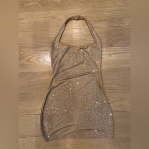 Sparkling Halter Dress